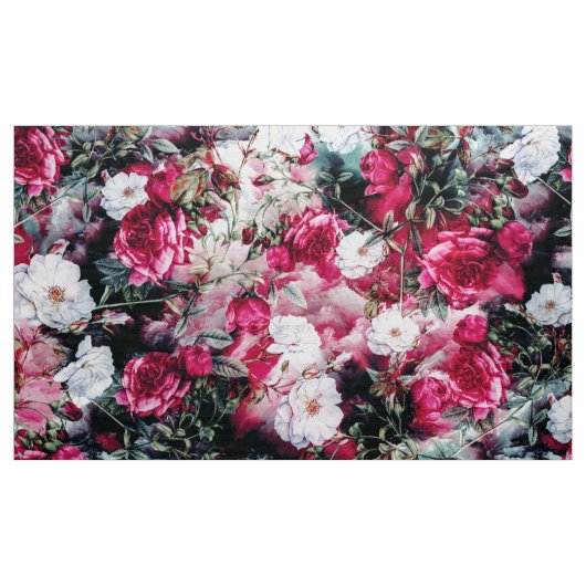 Victoriaans Rozen Roze handbedekking Stof (Yard (91,4 cm))