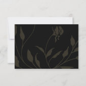 Victoriaans Rozen RSVP Kaartje (Achterkant)
