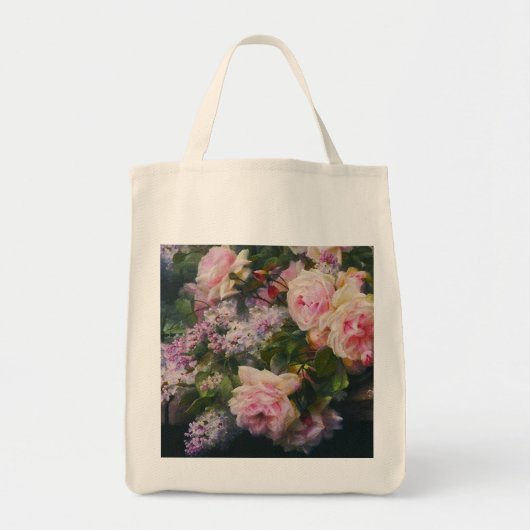 Victoriaans Rozen Tote Bag (Voorkant)