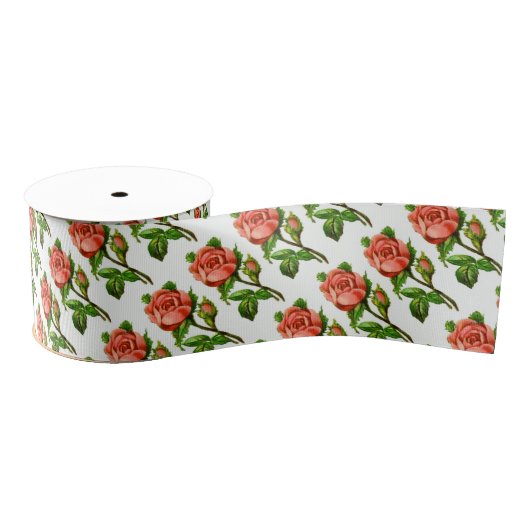 Victoriaans Rozen Tuinpartij Thema Ribbon Grosgrain Lint (Spoel)