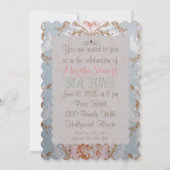 Victoriaans Rozen - Uitnodigingen / RSVP-bruiloft (Achterkant)