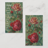 Victoriaans Rozen Visitekaartje (Voorkant / Achterkant)