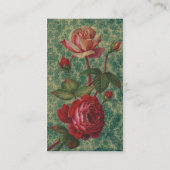 Victoriaans Rozen Visitekaartje (Achterkant)