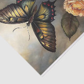 Victoriaans Rozen vlinderontkoppeling Tissuepapier (Detail)