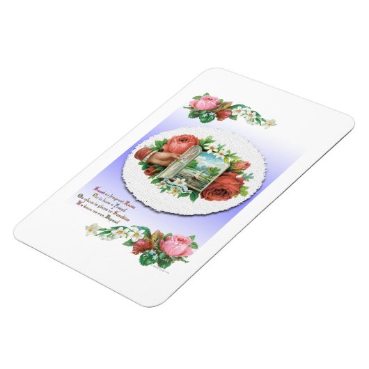  Victoriaans Rozen Vriendschapskunst Magneet (Linkerzijde)