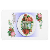  Victoriaans Rozen Vriendschapskunst Magneet (Horizontaal)