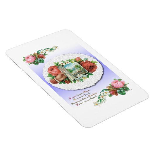  Victoriaans Rozen Vriendschapskunst Magneet (Rechterzijde)