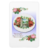  Victoriaans Rozen Vriendschapskunst Magneet (Verticaal)