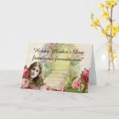 Victoriaans Rozen Vrouw deur Kaart (Gele Bloem)