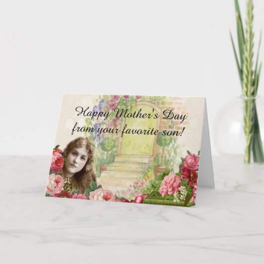 Victoriaans Rozen Vrouw deur Kaart (Voorkant)