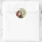 Victoriaans Rozen Vrouw Sticker (Tas)