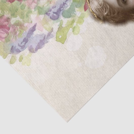 Victoriaans Rozen Vrouw Weefselpapier Tissuepapier (Detail)