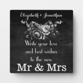  Victoriaans Rozen Wedding Guestbook Fotoplaat (Voorkant)