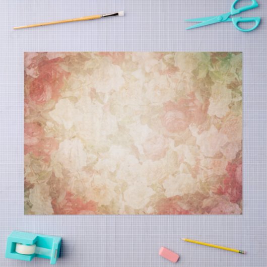  Victoriaans Rozen - Weefselpapier ontkoppelen Tissuepapier (Craft)