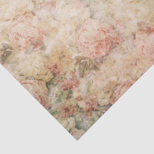 Victoriaans Rozen - Weefselpapier ontkoppelen Tissuepapier (Detail)
