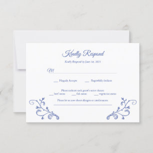 Victoriaans RSVP-Kaart Kaart
