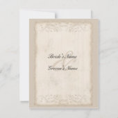 Victoriaans RSVP-kaart RSVP Kaartje (Achterkant)