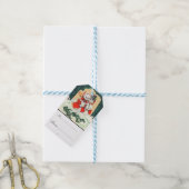 , Victoriaans, rustiek, kerst, patroon, Cadeaulabel (Met Touw)