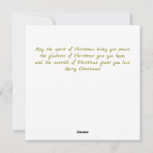 Victoriaans rustieke kerst Kaart (Achterkant)