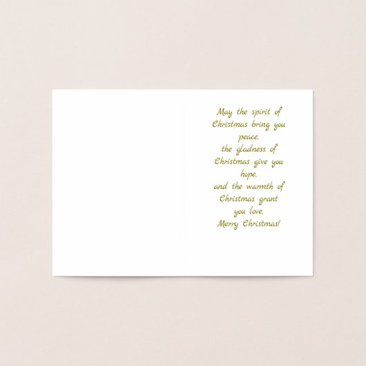 Victoriaans rustieke kerst Kaart (Binnen)