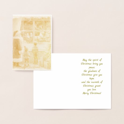 Victoriaans rustieke kerst Kaart (Display)