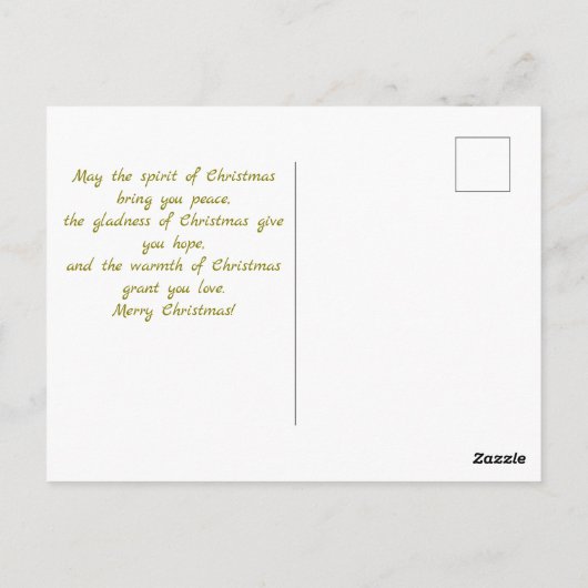 Victoriaans rustieke kerst Kaart (Achterkant)