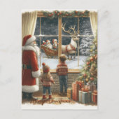 Victoriaans rustieke kerst Kaart (Voorkant)