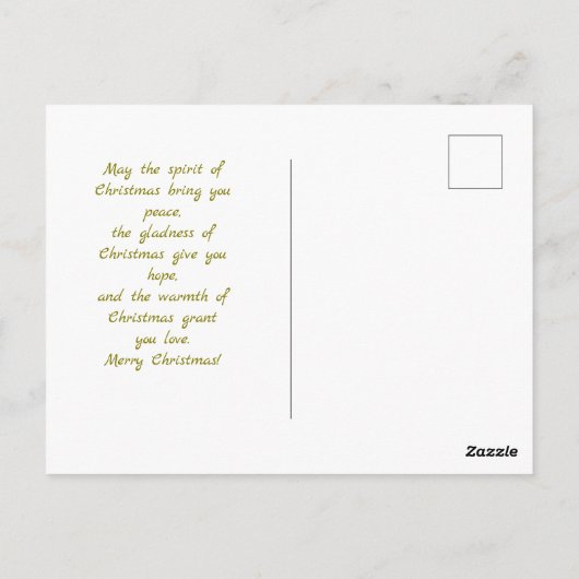 Victoriaans rustieke kerst Kaart (Achterkant)