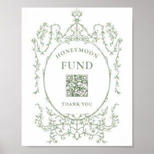 Victoriaans  Sage Green Honeymoon Fund Poster