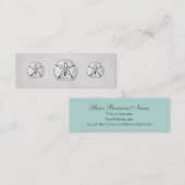  Victoriaans Sand Dollar Visitekaartje (Voorkant / Achterkant)