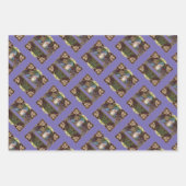 Victoriaans Santa Angels Kerst Antiek Inpakpapier Vel (Voorkant 2)