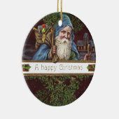 Victoriaans Santa Angels Kerst Antiek Keramisch Ornament (Rechts)