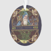 Victoriaans Santa Angels Kerst Antiek Ornament (voorkant)