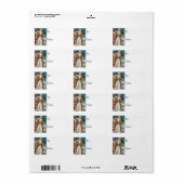 Victoriaans Santa  CadeauLabel Etiket (Full Sheet)