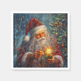 Victoriaans Santa Christmas Cocktail servetten