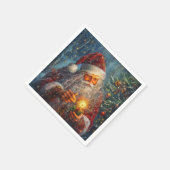 Victoriaans Santa Christmas Cocktail servetten (Hoek)