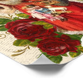 Victoriaans Santa Claus Antiek ontkoppeling Poster (Hoek)
