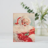 Victoriaans Santa Claus Briefkaart (Staand voorkant)