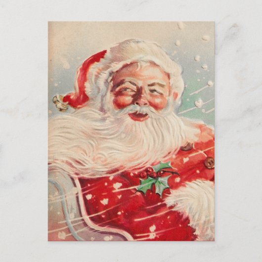 Victoriaans Santa Claus Briefkaart (Voorkant)