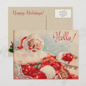 Victoriaans Santa Claus Briefkaart (Voorkant / Achterkant)