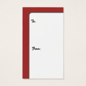 Victoriaans Santa Gift Kaart (Achterkant)