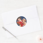 Victoriaans Santa Kerst stickers (Envelop)
