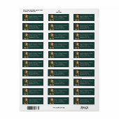Victoriaans santa kerstkerstreadlabel etiket (Full Sheet)