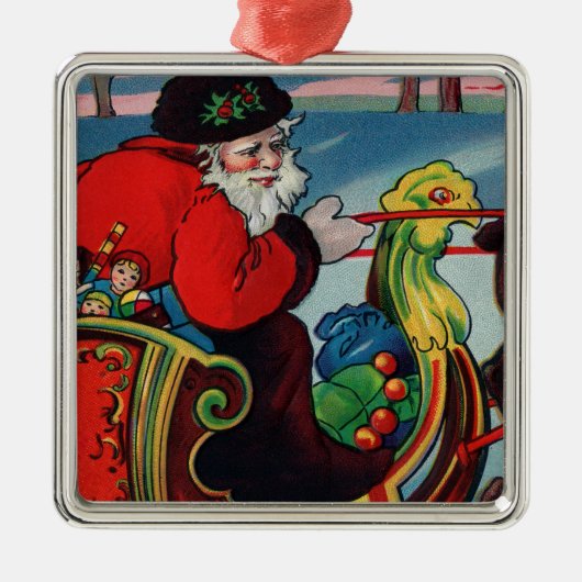 Victoriaans Santa Ornament (Voorkant)