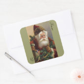Victoriaans Santa Stickers (Envelop)