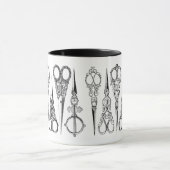 Victoriaans schaar- en schaar-elegante naaimachine mok (Midden)