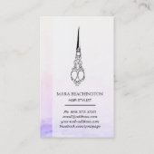 *~* Victoriaans  schaar HAIR SYLIST Ombre Visitekaartje (Achterkant)