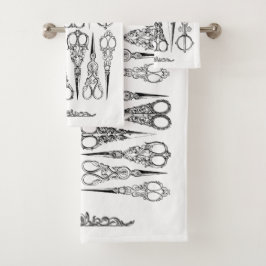 Victoriaans schaarser elegant bad handdoek