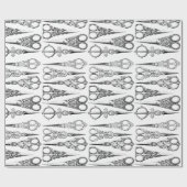 Victoriaans schaarser elegant cadeaupapier (Vlak)