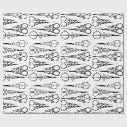 Victoriaans schaarser elegant cadeaupapier (Vlak)